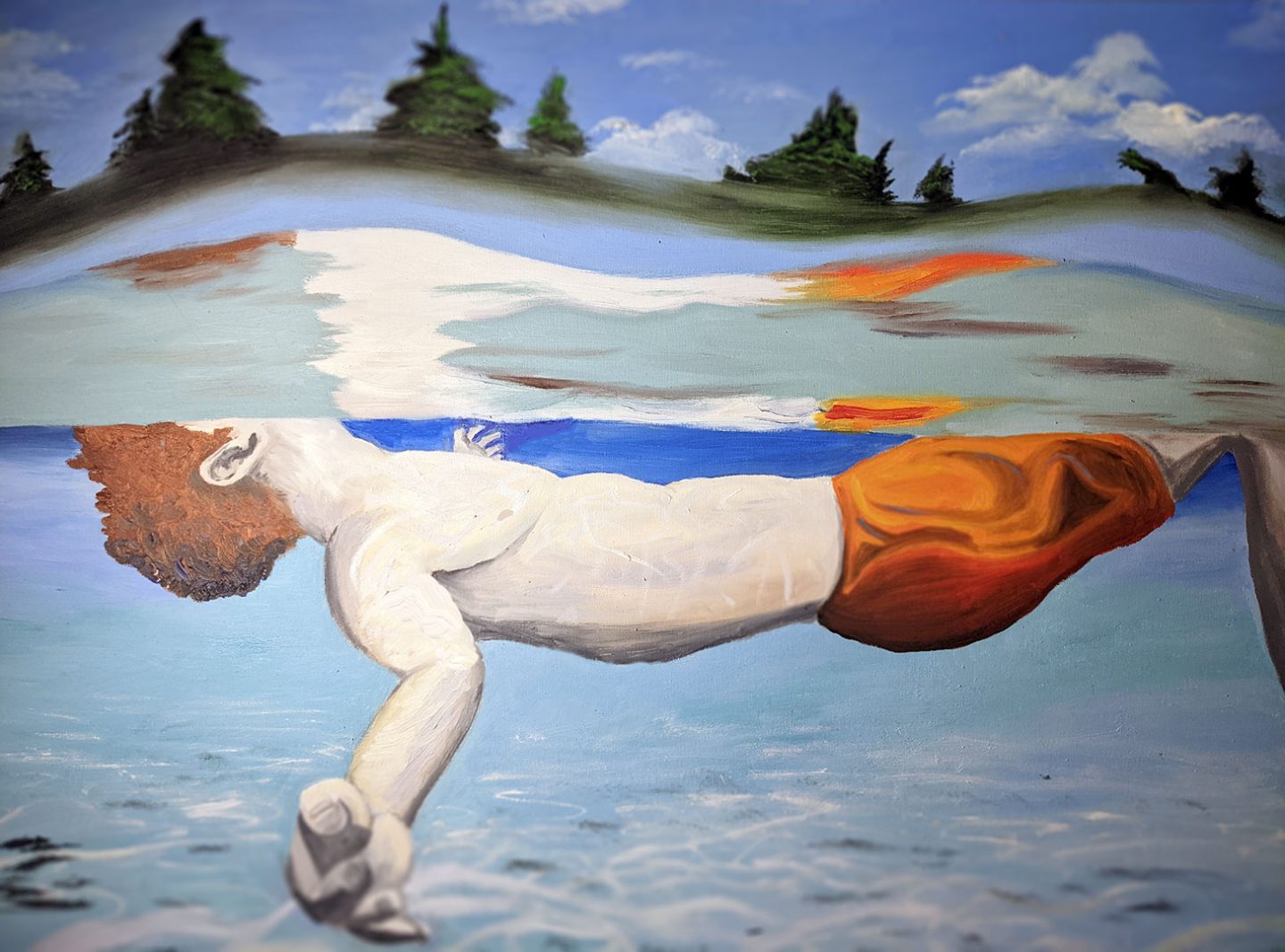 floating